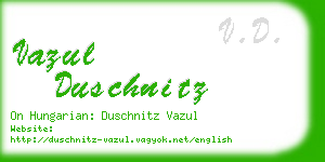 vazul duschnitz business card